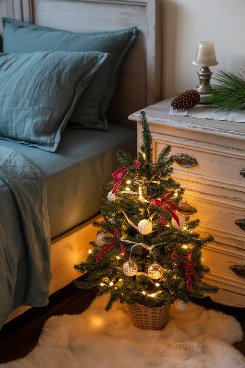 Christmas Bedroom Decor Ideas – Mini Bedroom-Only Christmas Tree