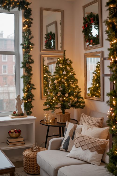 Christmas Decor Ideas for Small Living Room – Space-Saving Festive Tips