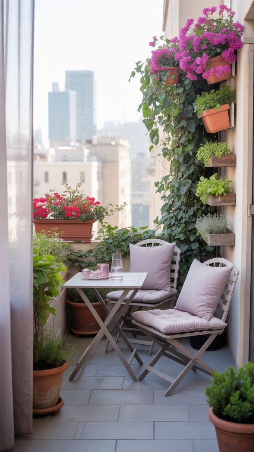 Using Color To Expand Small Spaces For Very Small Patios