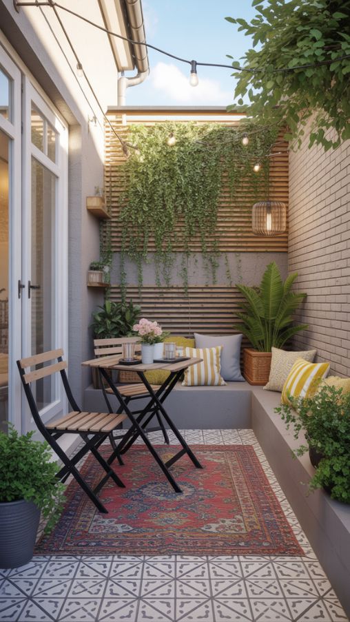 very small concrete patio ideas
