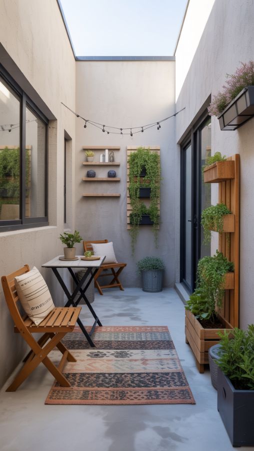 very small concrete patio ideas