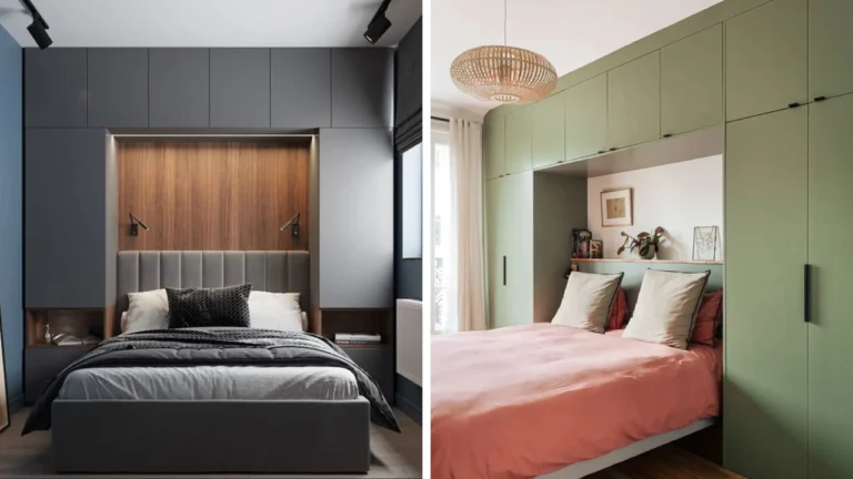 30 wardrobe ideas integrated around the bed