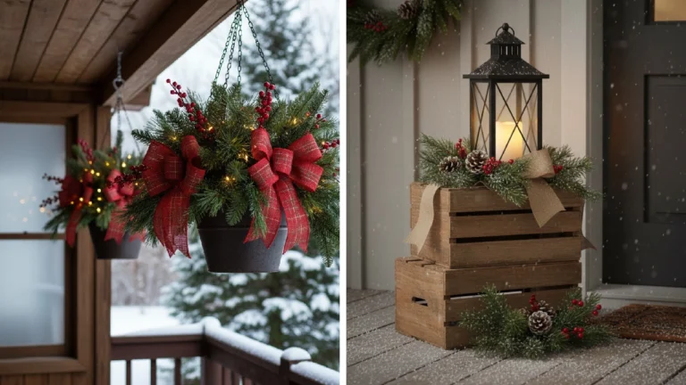 30 petites idées de décoration de Noël pour votre porche