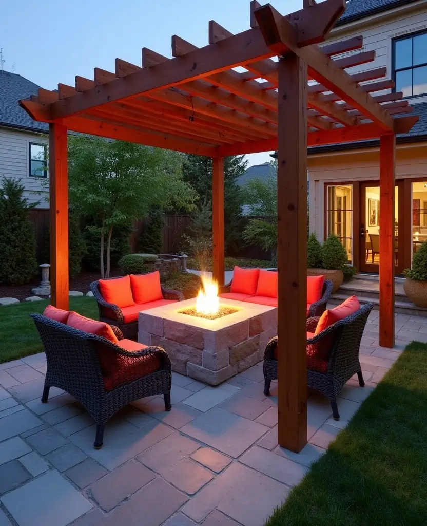 DIY Pergola Fire Pit Ideas That Are So Easy, You'll Want to Start Right Now! (Check Out #20!) - 20. Unique Fire Pit Design