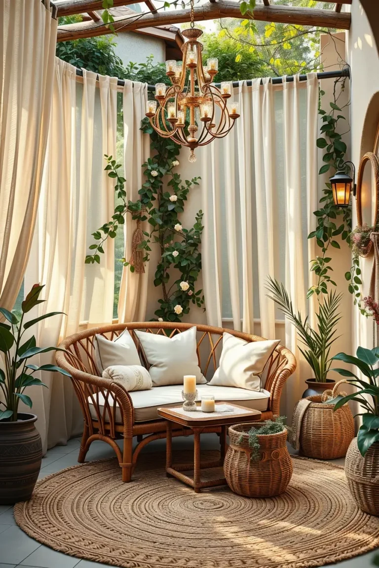 63 Boho Patios with Modern Elegance and Cozy Designer Decor