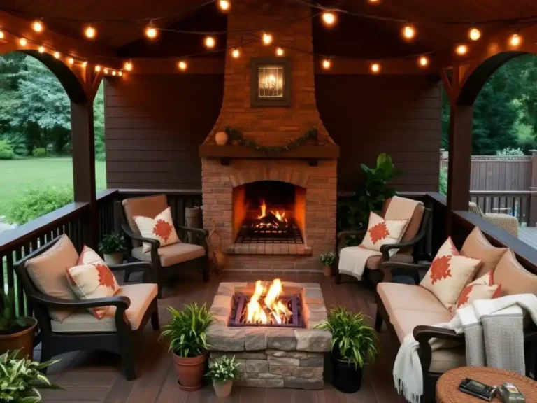 19 Cozy Back Porch Fireplace Ideas That Turn Your Outdoor Space Into a Year-Round Retreat