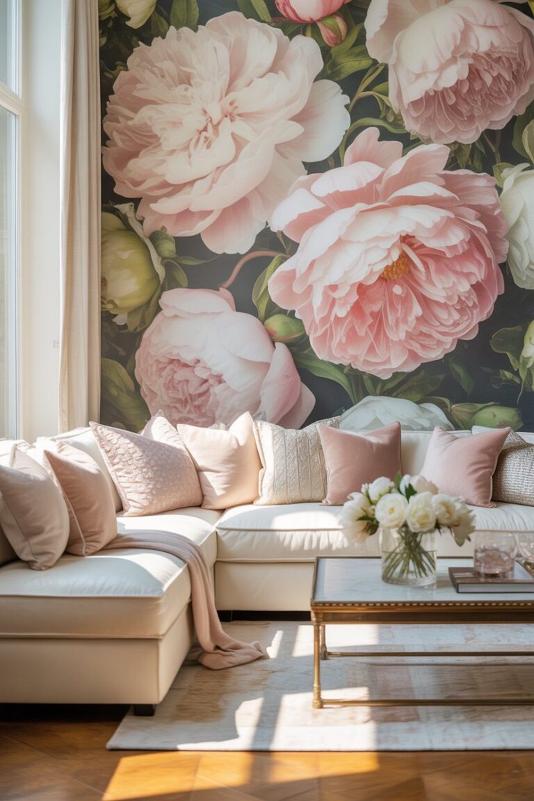 27 Wallpaper Accent Wall Ideas For Living Rooms That Wow