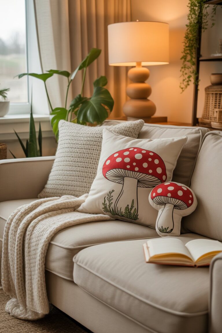 25 Whimsical Spring Mushroom Decor Ideas for a Cozy Cottagecore Home