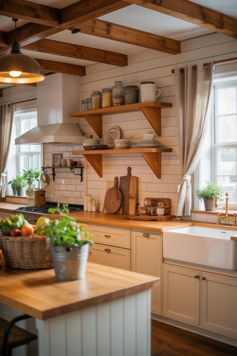 25 Farmhouse Kitchen Design Ideas for a Cozy & Stylish Home