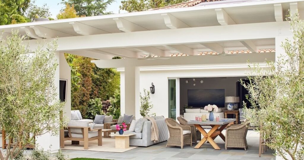 Wooden Pergolas with Roofs Mediterranean Oasis