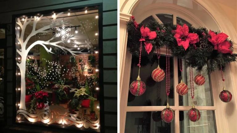 27 Beautiful Christmas Window Ideas for Indoors and Outdoors