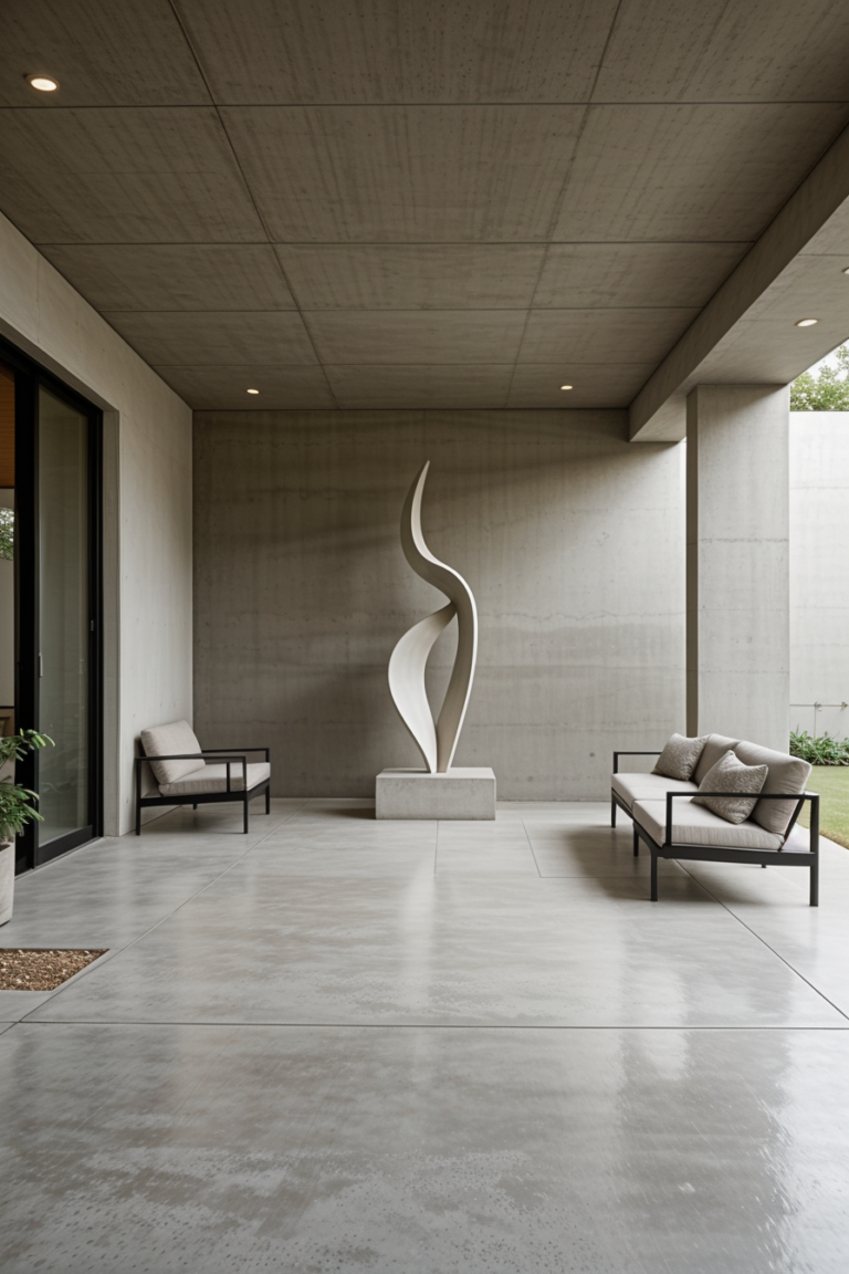 65 Concrete Porch Ideas to Elevate Your Home’s Exterior