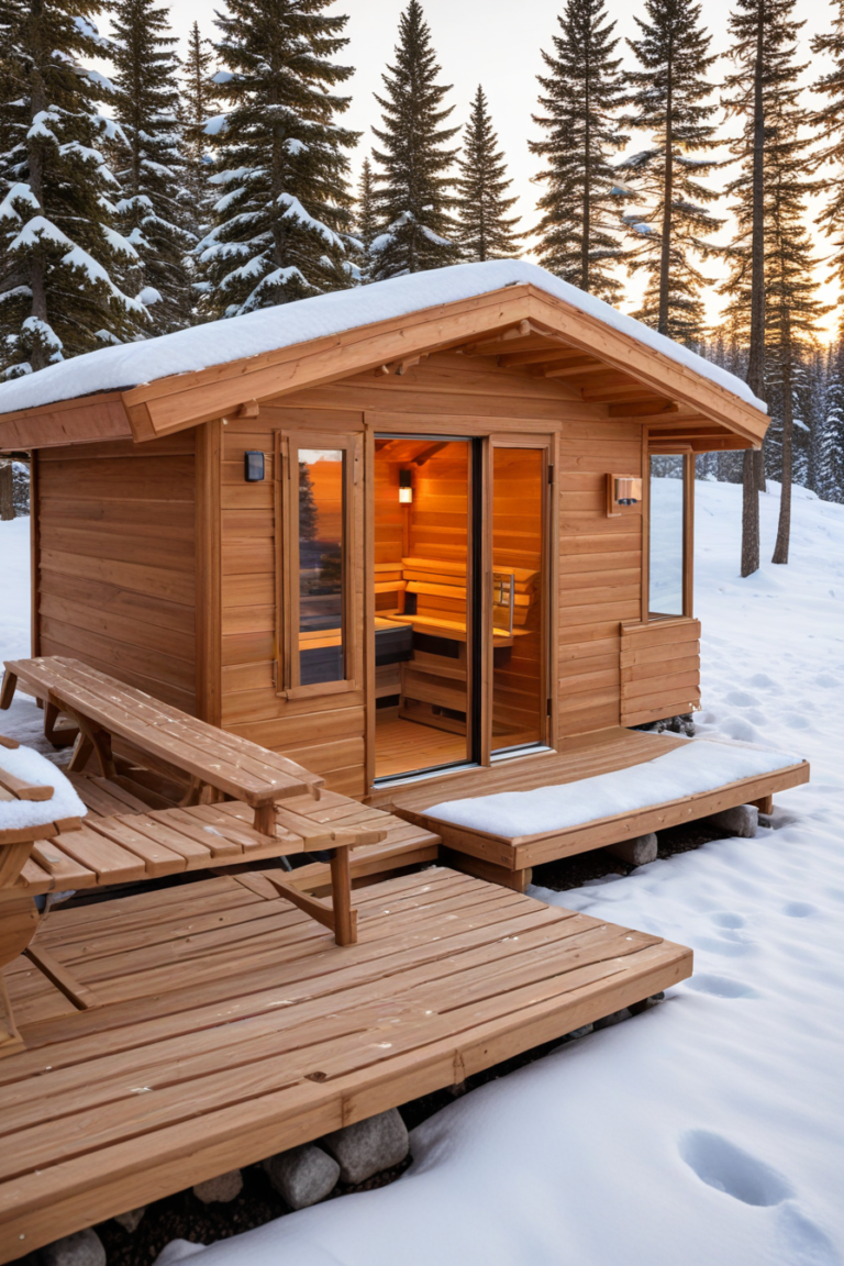65 Top Outdoor Sauna Ideas for a Tranquil Backyard Escape