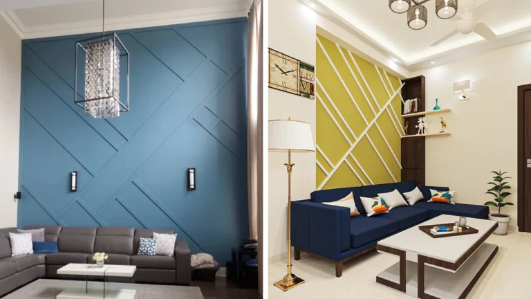 52 idées de murs d’accent de salon tendance pour tous les styles